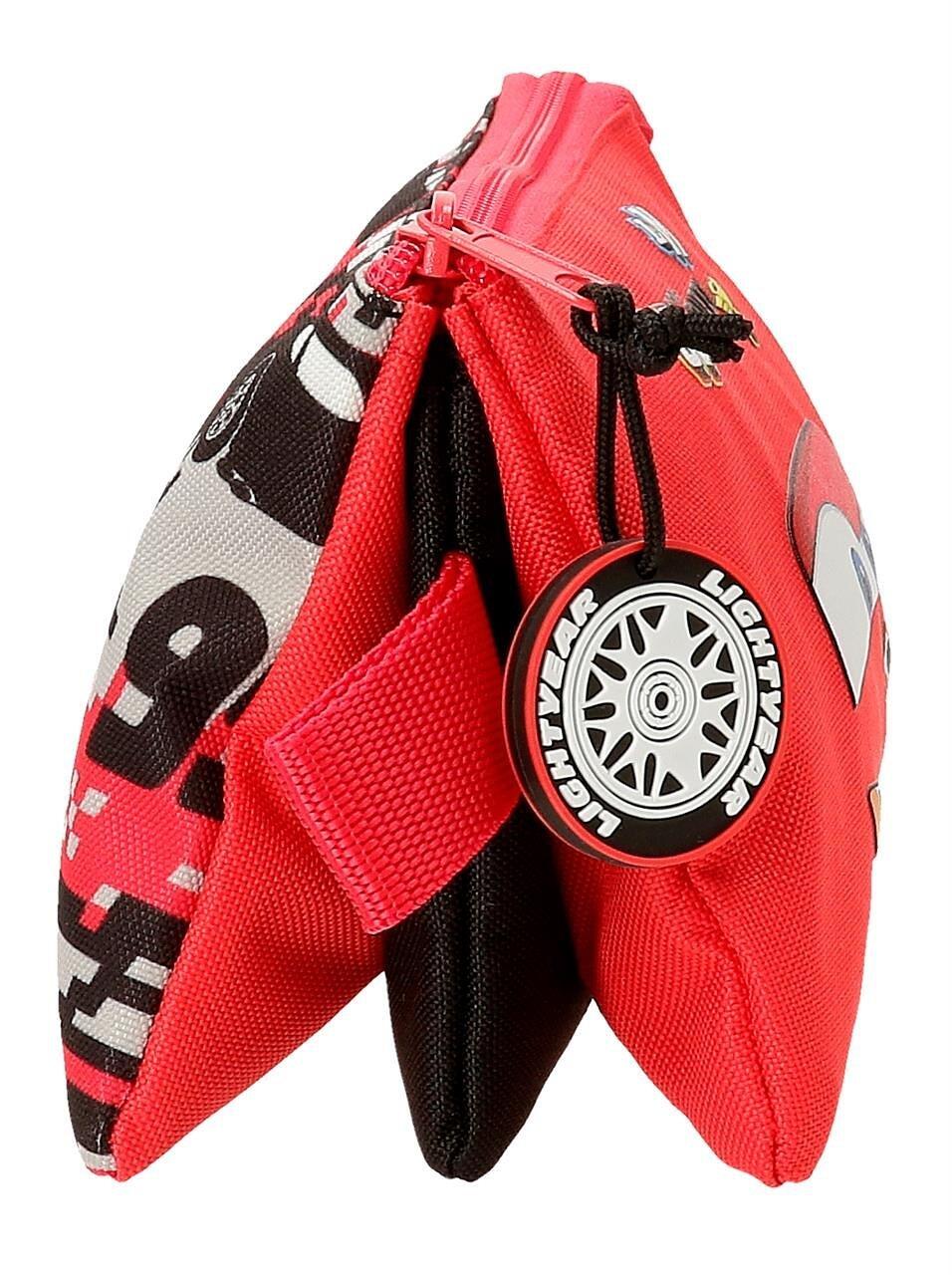Estojo três compartimentos Cars Mcqueen Red Vermelho 4/5