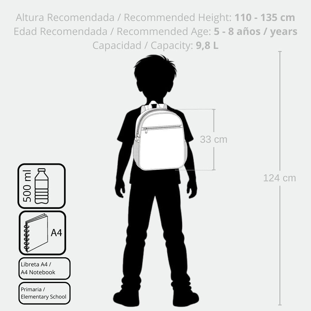 Mochila escolar adaptável a carrinho Cars Mcqueen Red 33 cm Vermelho 5/5