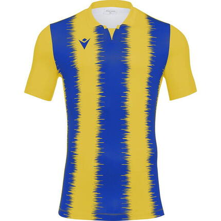 Macron Miram Maillot Manches Courtes Homme - Jaune / Royal, XL