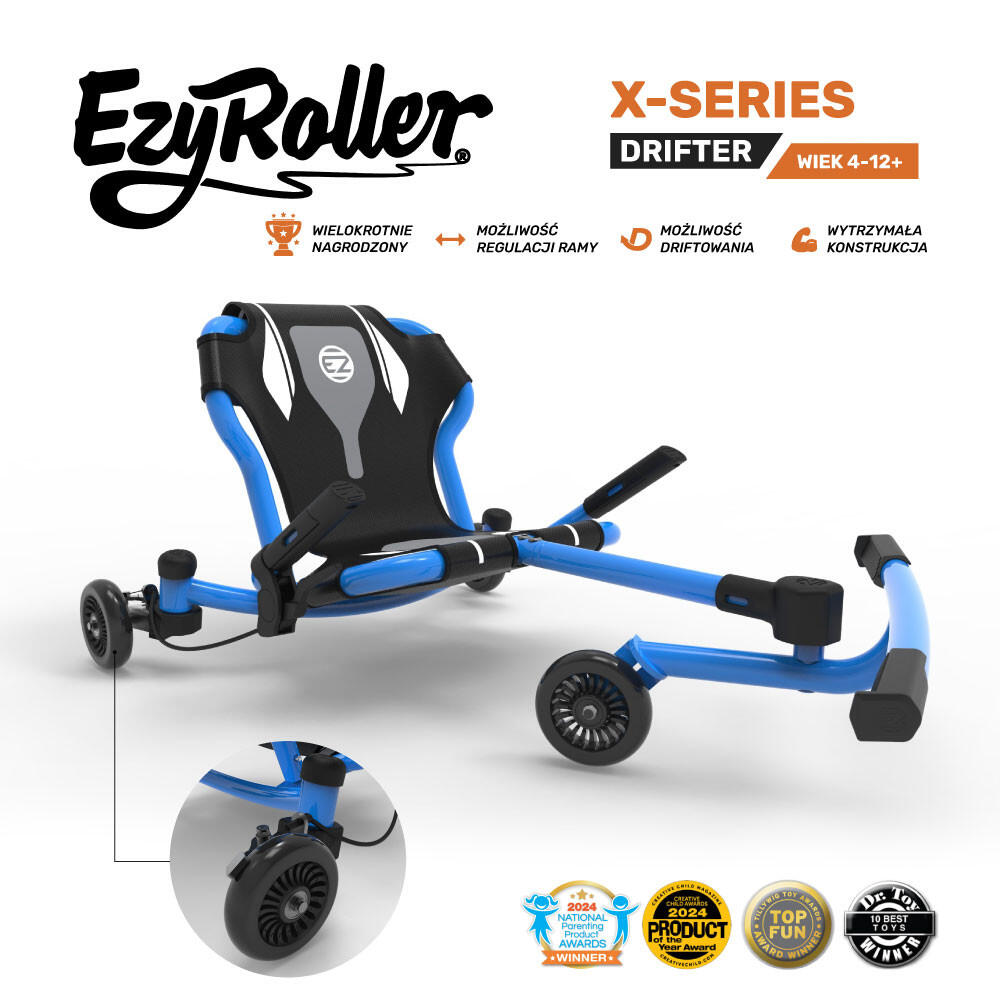 Gokart dla dzieci EzyRoller Drifter X Blue 2/7