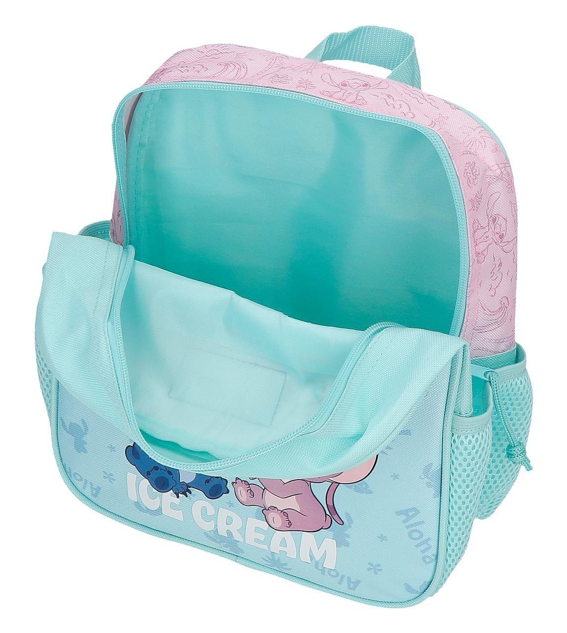 Mochila escolar adaptable a carro Stitch Beach & Love 25 cm Turquesa 3/5