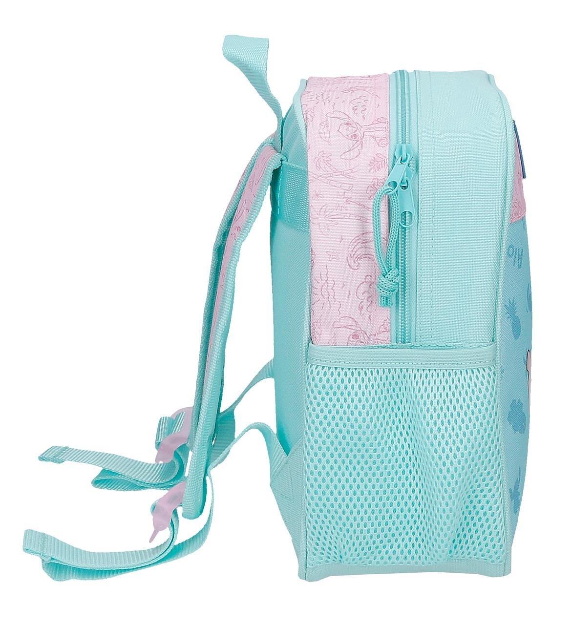 Mochila escolar adaptable a carro Stitch Beach & Love 25 cm Turquesa 4/5