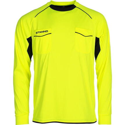 Stanno Bergamo Maillot Arbitre Manches Longues Hommes - Jaune Fluo