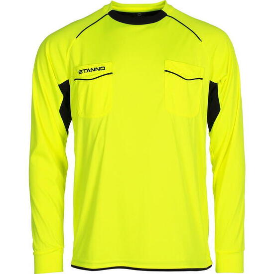 Stanno Bergamo Maillot Arbitre Manches Longues Hommes - Jaune Fluo