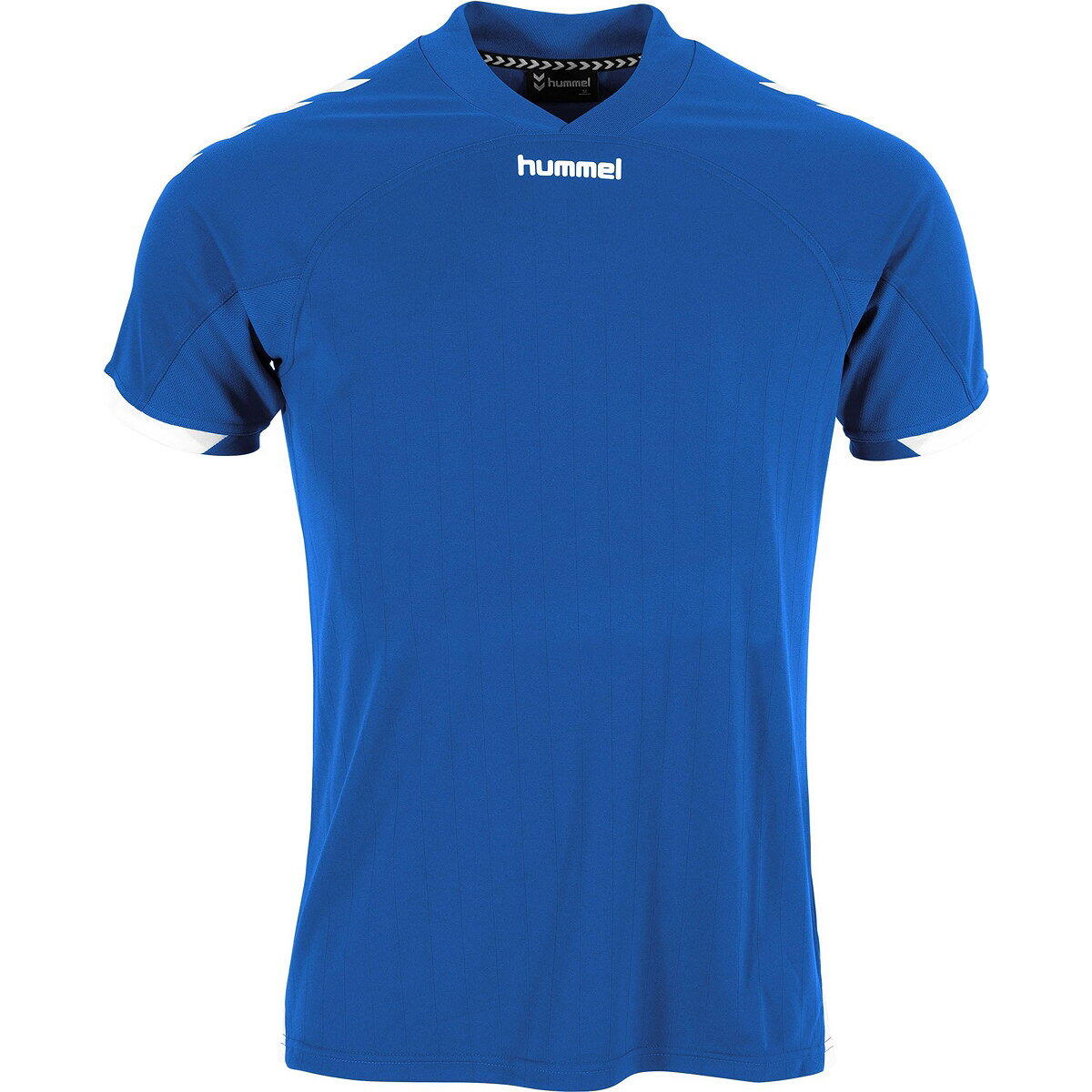 Hummel Fyn Shirt Korte Mouw Heren - Wit / Royal 2/3