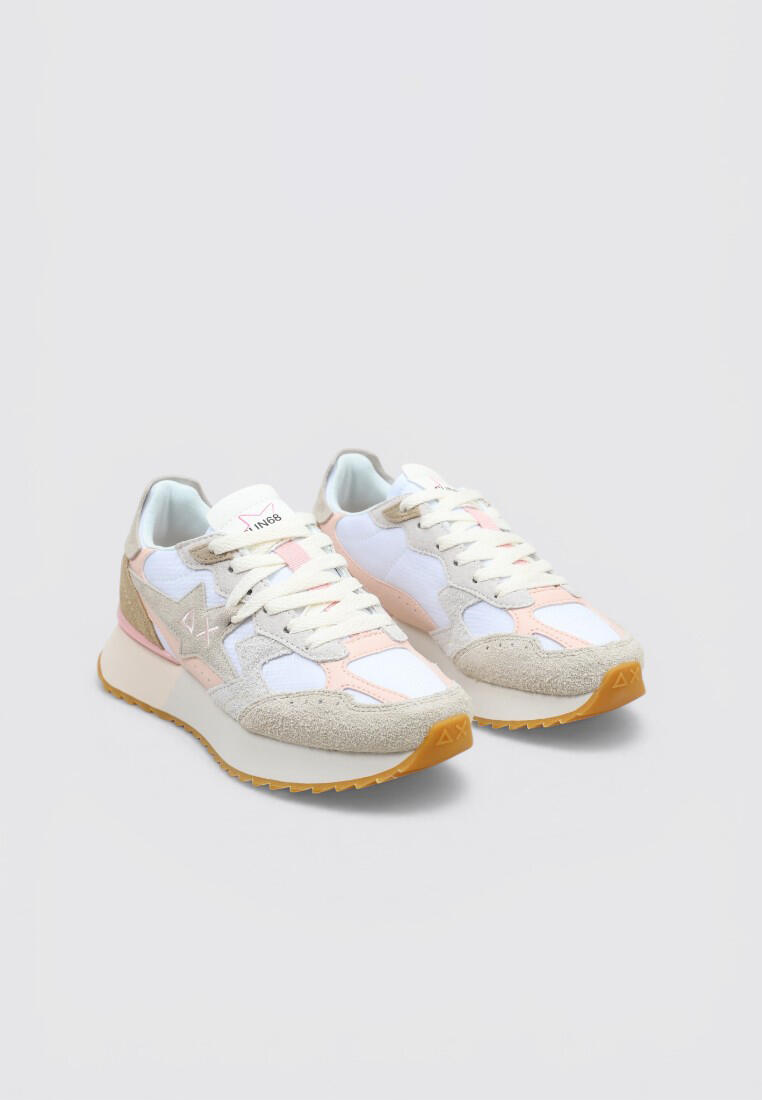 Chaussure de randonnée Baskets Femme SUN68 STARGIRL MULTICOLOR Blan 2/4