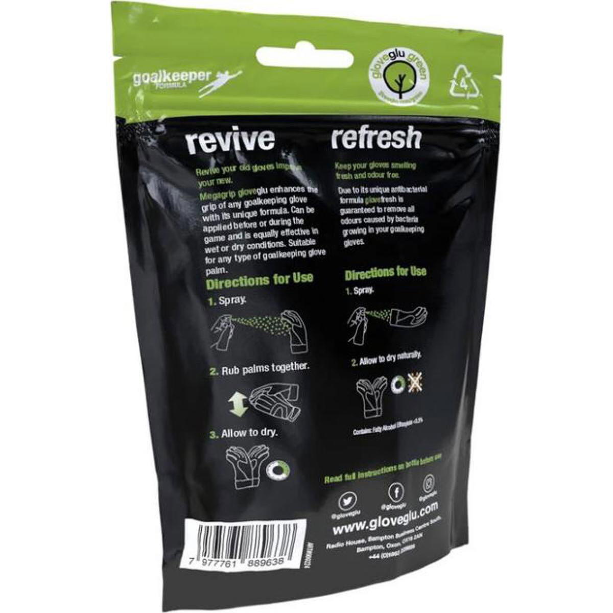 Glove Glu Grip 'N' Fresh - Zwart, One Size 2/3