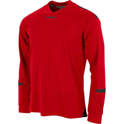 Hummel fyn voetbalshirt lange mouw heren - wit / rood