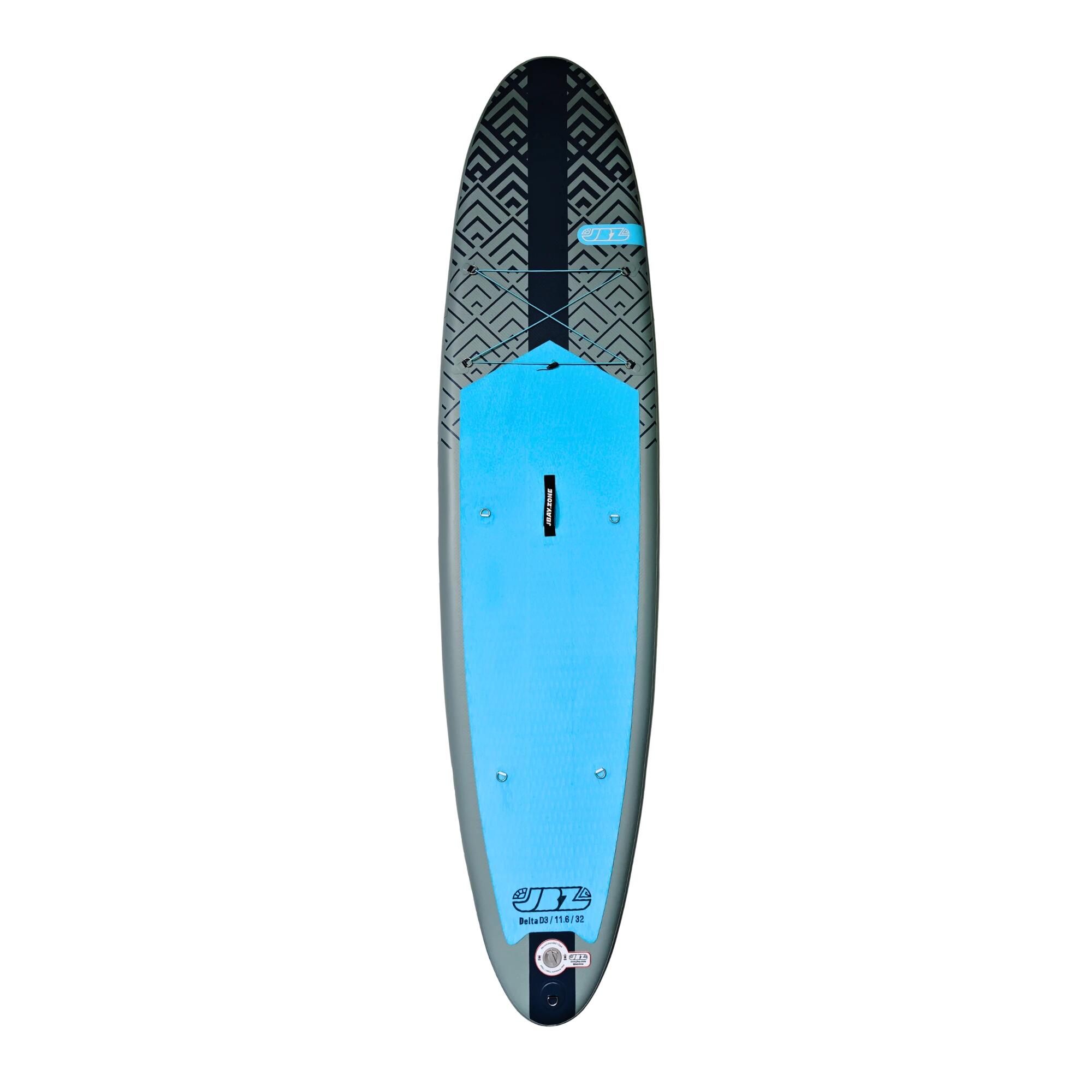 JBAY.ZONE Pack SUP Delta D3 ALLROUND gonfiabile 11.6 Azzurro-Blu 3/7