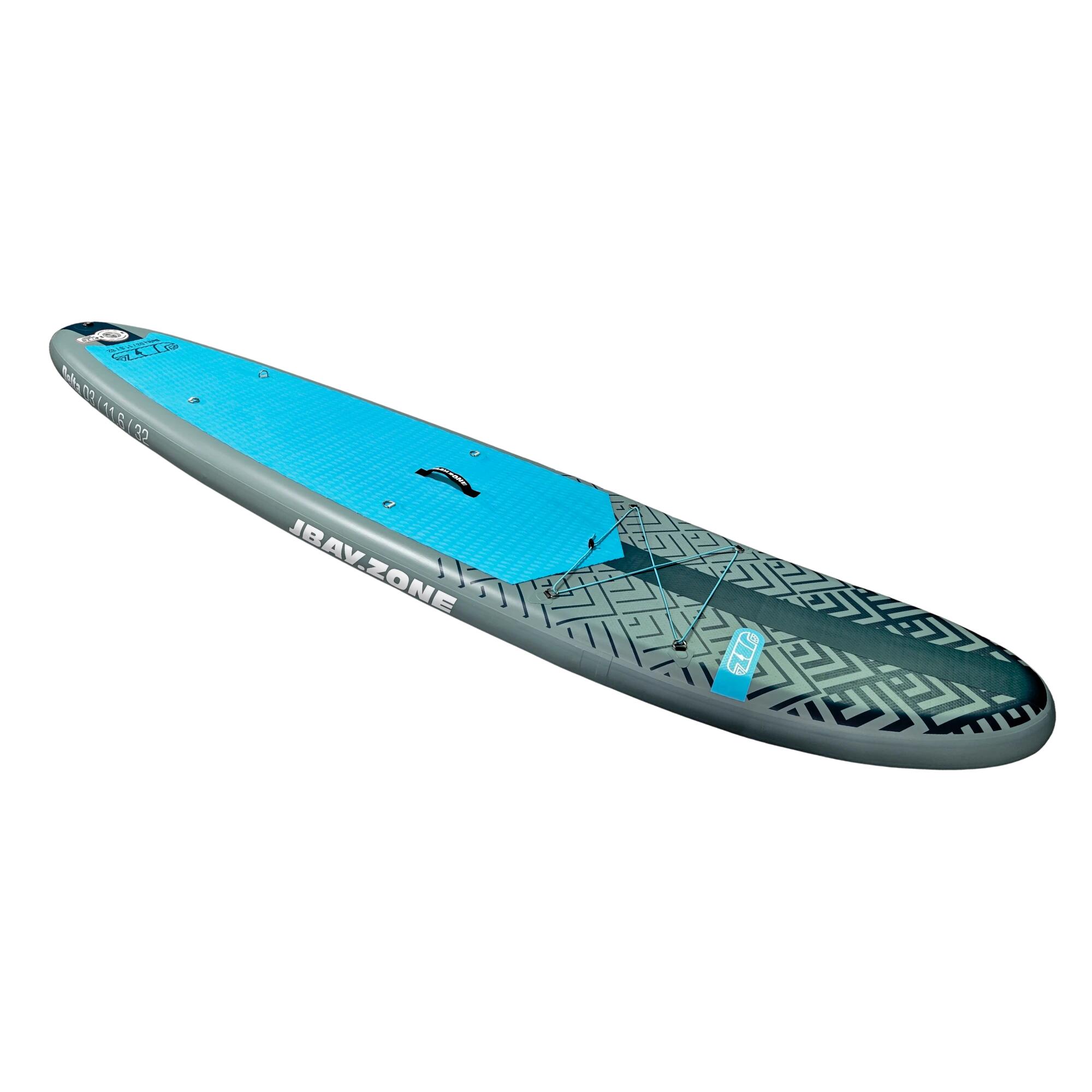 JBAY.ZONE Pack SUP Delta D3 ALLROUND gonfiabile 11.6 Azzurro-Blu 2/7