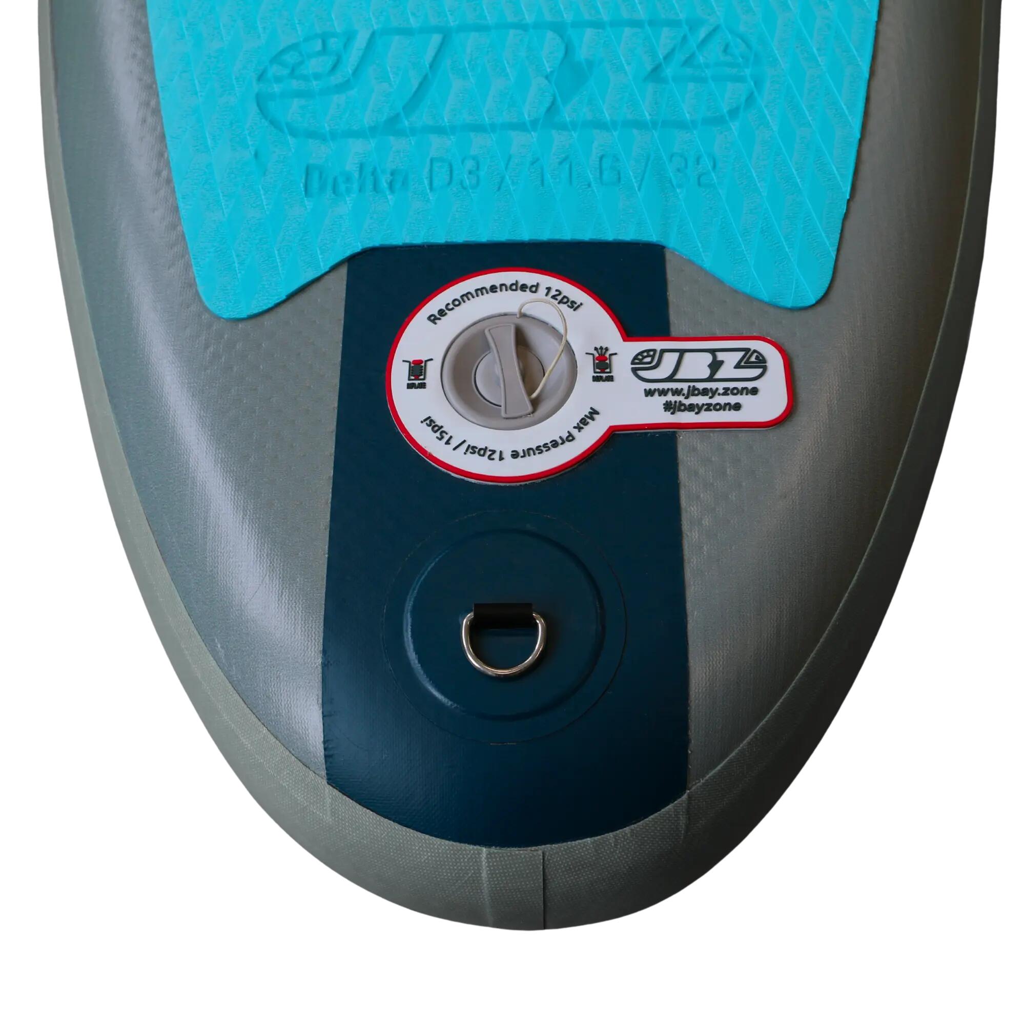 JBAY.ZONE Pack SUP Delta D3 ALLROUND gonfiabile 11.6 Azzurro-Blu 7/7