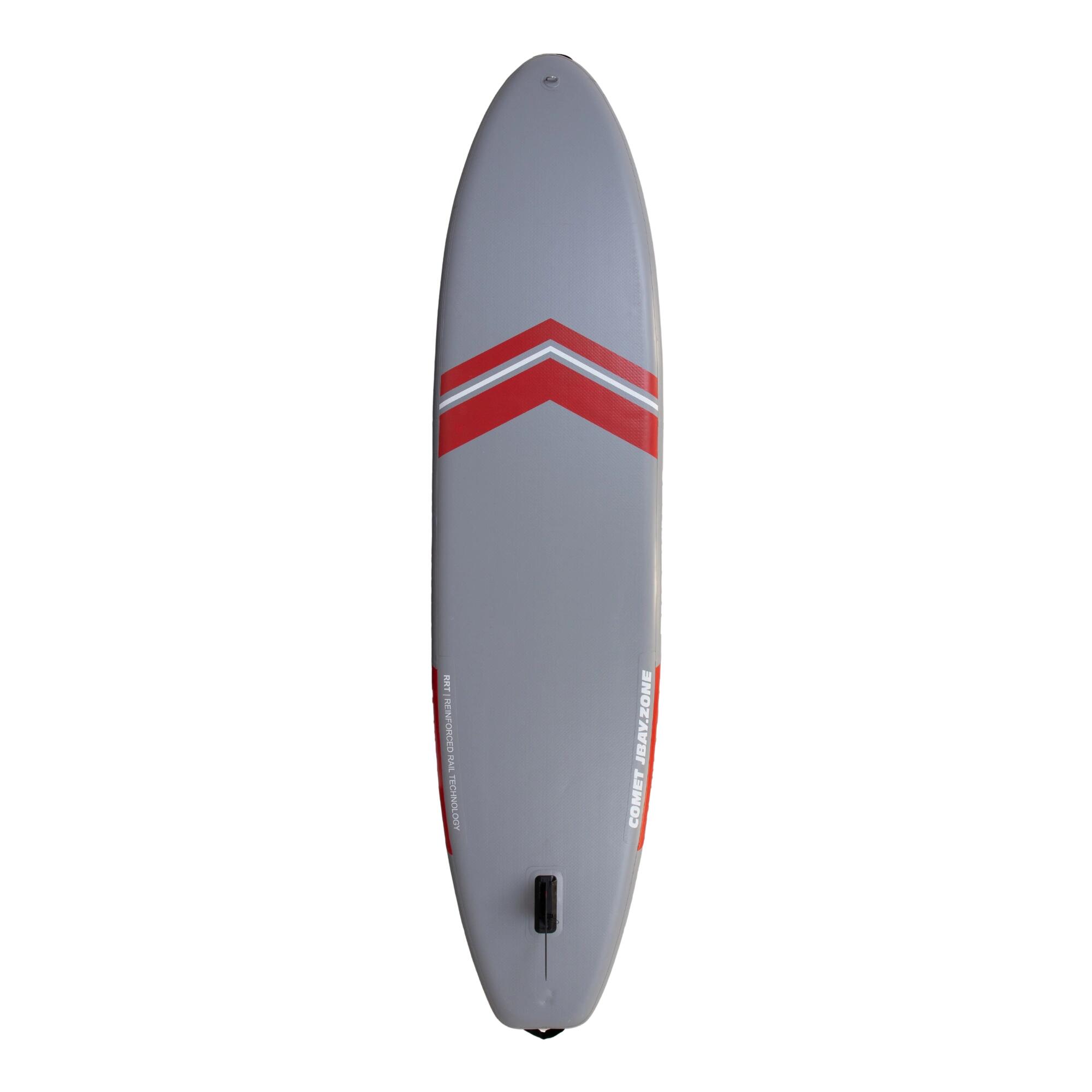JBAY.ZONE Pack SUP Comet J3 ALLROUND gonfiabile 11.6 Grigio-Rosso 4/7