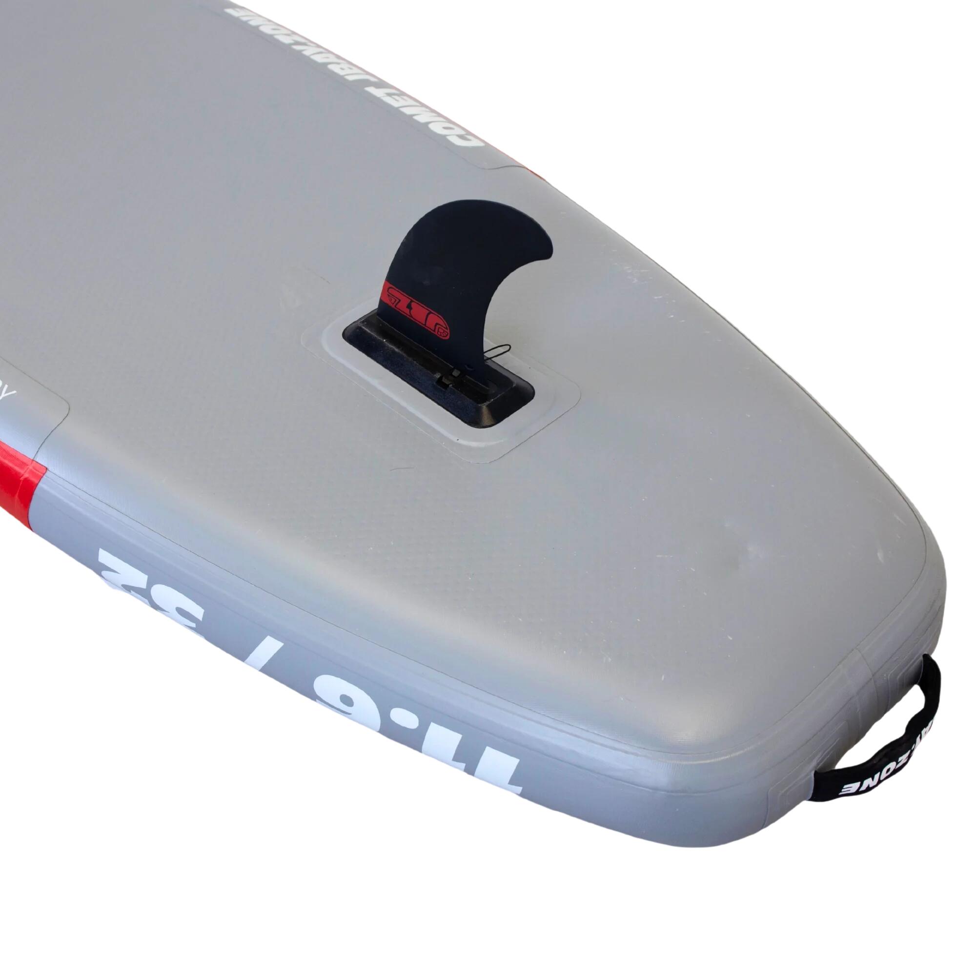 JBAY.ZONE Pack SUP Comet J3 ALLROUND gonfiabile 11.6 Grigio-Rosso 6/7