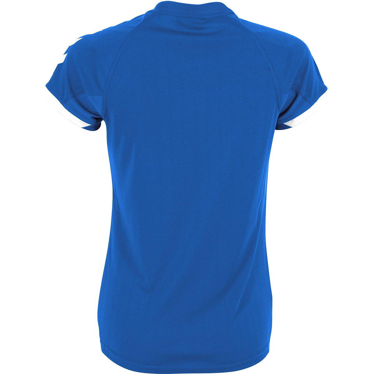 Hummel Fyn Shirt Korte Mouw Dames - Royal / Wit 3/5