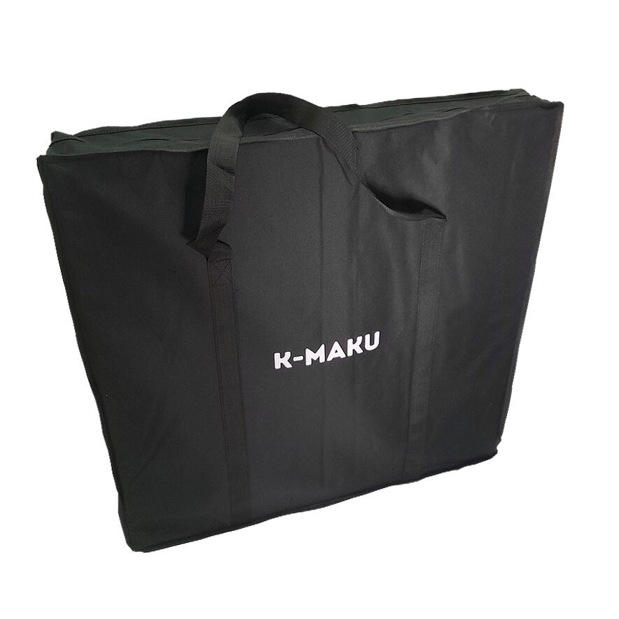 Mesa de camping plegable K-MAKU Bambú Sakayan XL con funda. 3/4