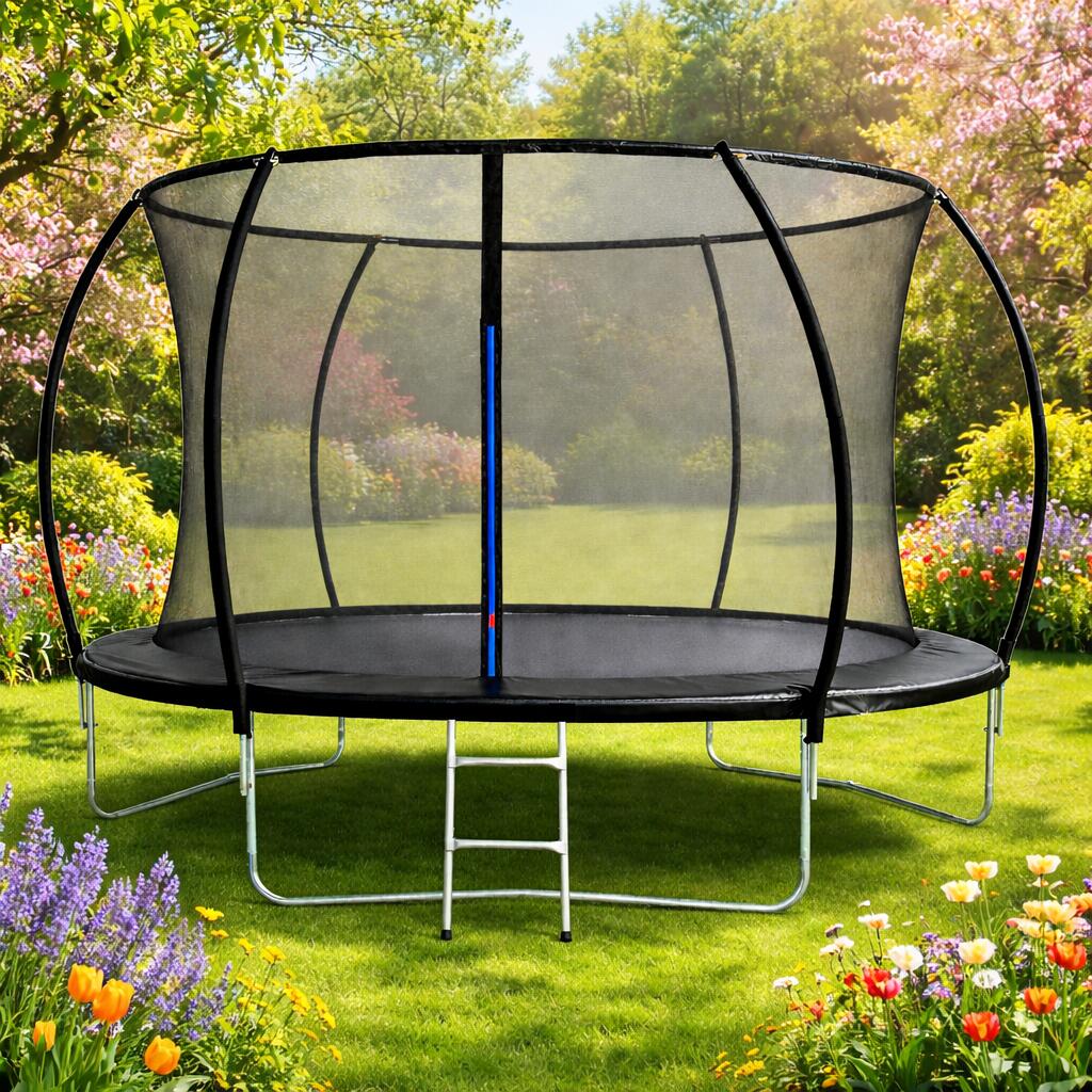 TRAMPOLINA OGRODOWA ATLAS SPORT 244 cm 8ft SIATKA 180 CM DRABINKA OKRĄG 2/2