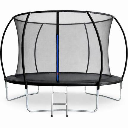 TRAMPOLINA OGRODOWA ATLAS SPORT 244 cm 8ft SIATKA 180 CM DRABINKA OKRĄG