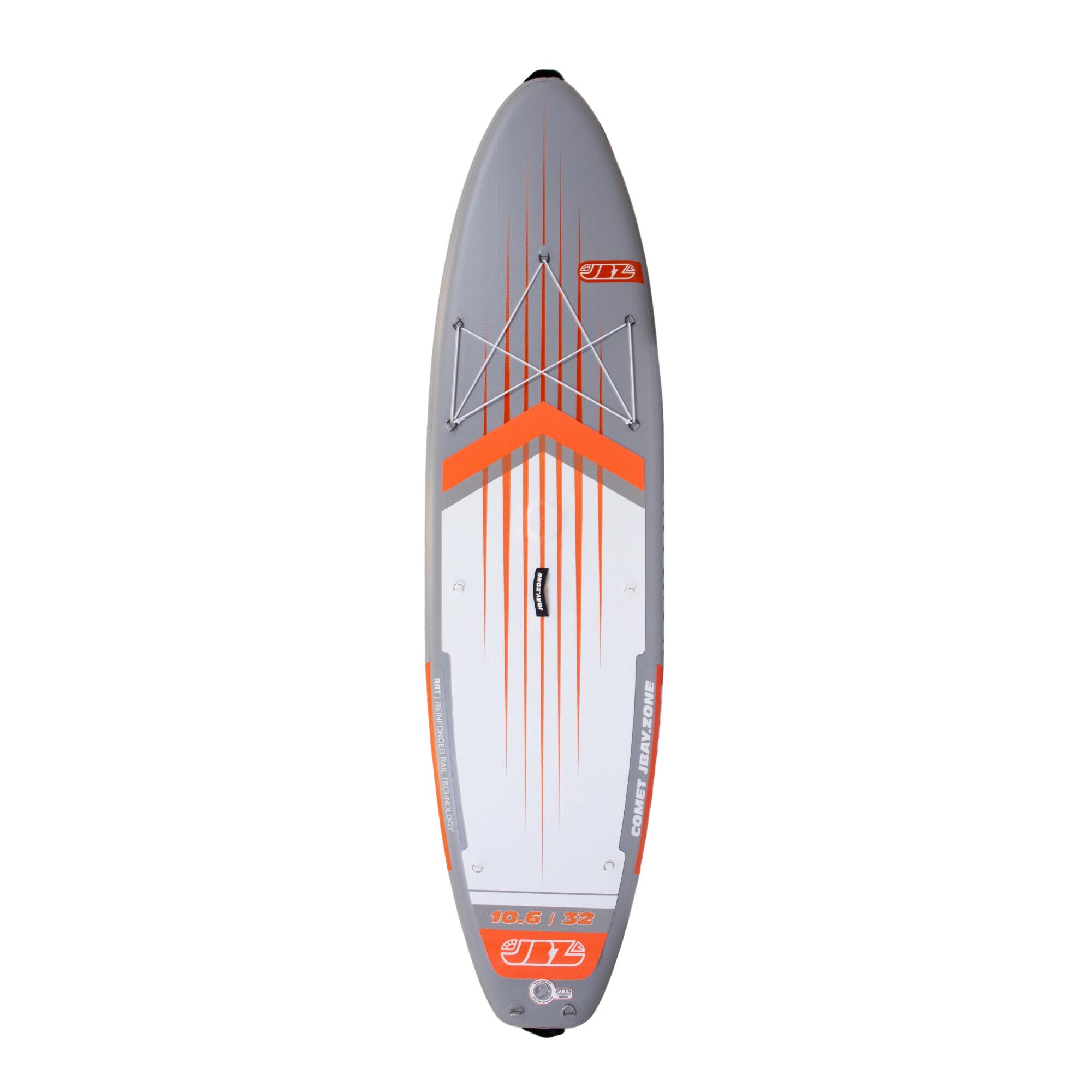 JBAY.ZONE Pack SUP Comet WJ2 ALLROUND/WINDSUP gonfiabile 10.6 Grigio-Arancione 3/7