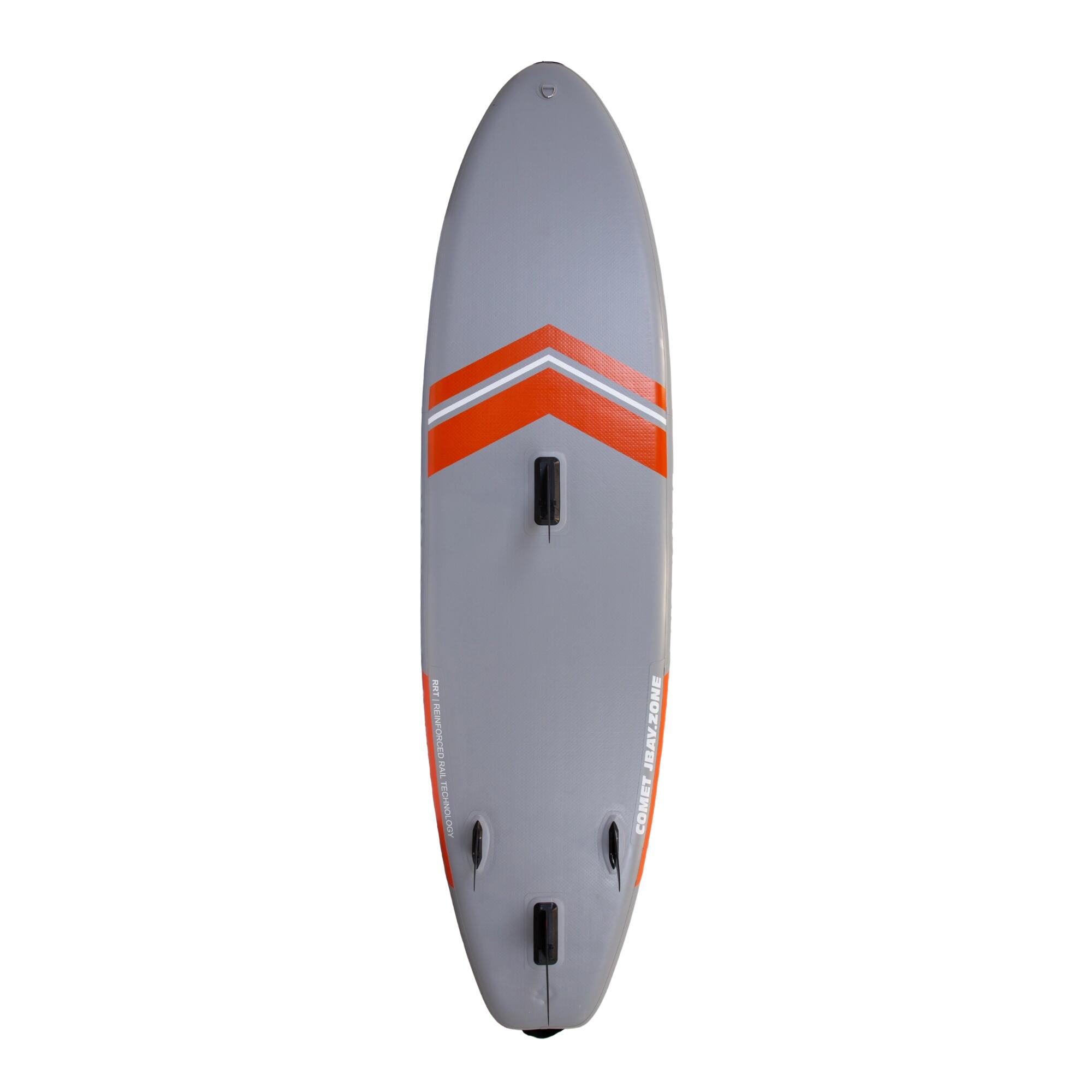 JBAY.ZONE Pack SUP Comet WJ2 ALLROUND/WINDSUP gonfiabile 10.6 Grigio-Arancione 4/7