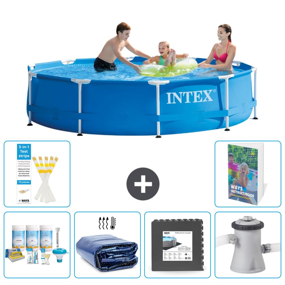INTEX Basen ze stelażem Okrągły - 305x76 cm - 7-częściowy S59 1/7
