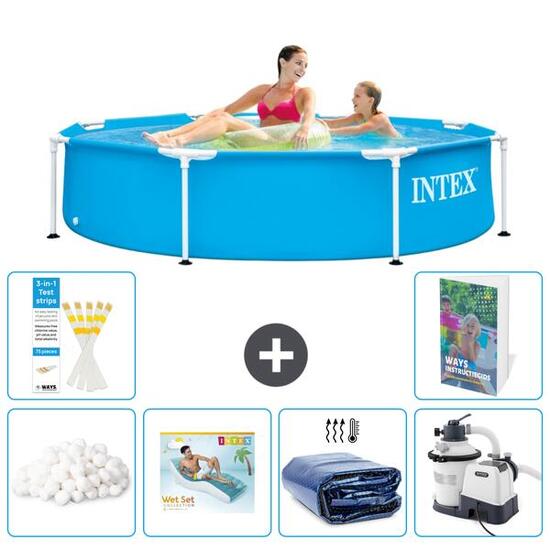 Piscine Tubulaire Ronde - 244x51 cm - 7-pièces S5