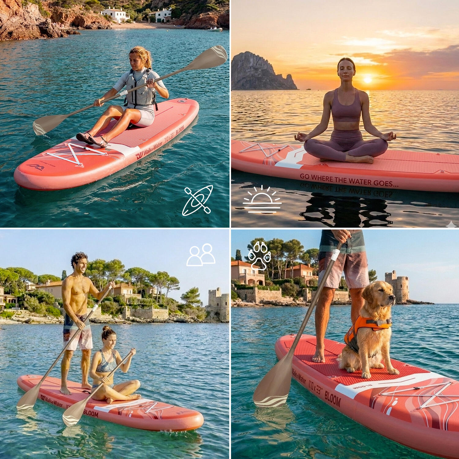 Paddle inflable WOW Bloom de 11’ – estable, versátil, kit completo 3/7