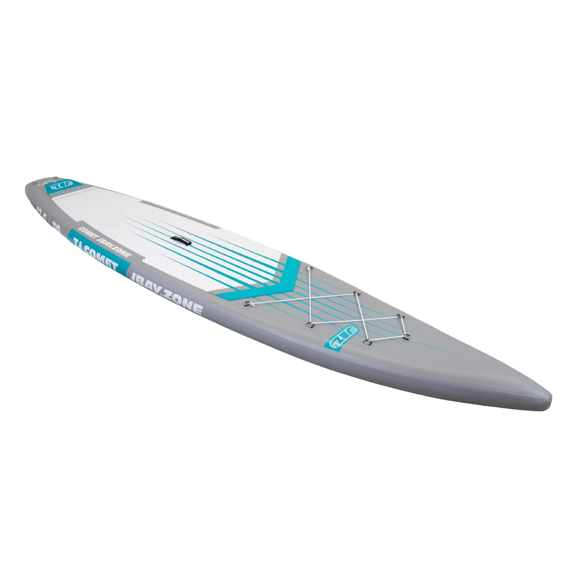 JBAY.ZONE Pack SUP Comet TJ TOURING gonfiabile 12.6 Grigio-Azzurro 2/7