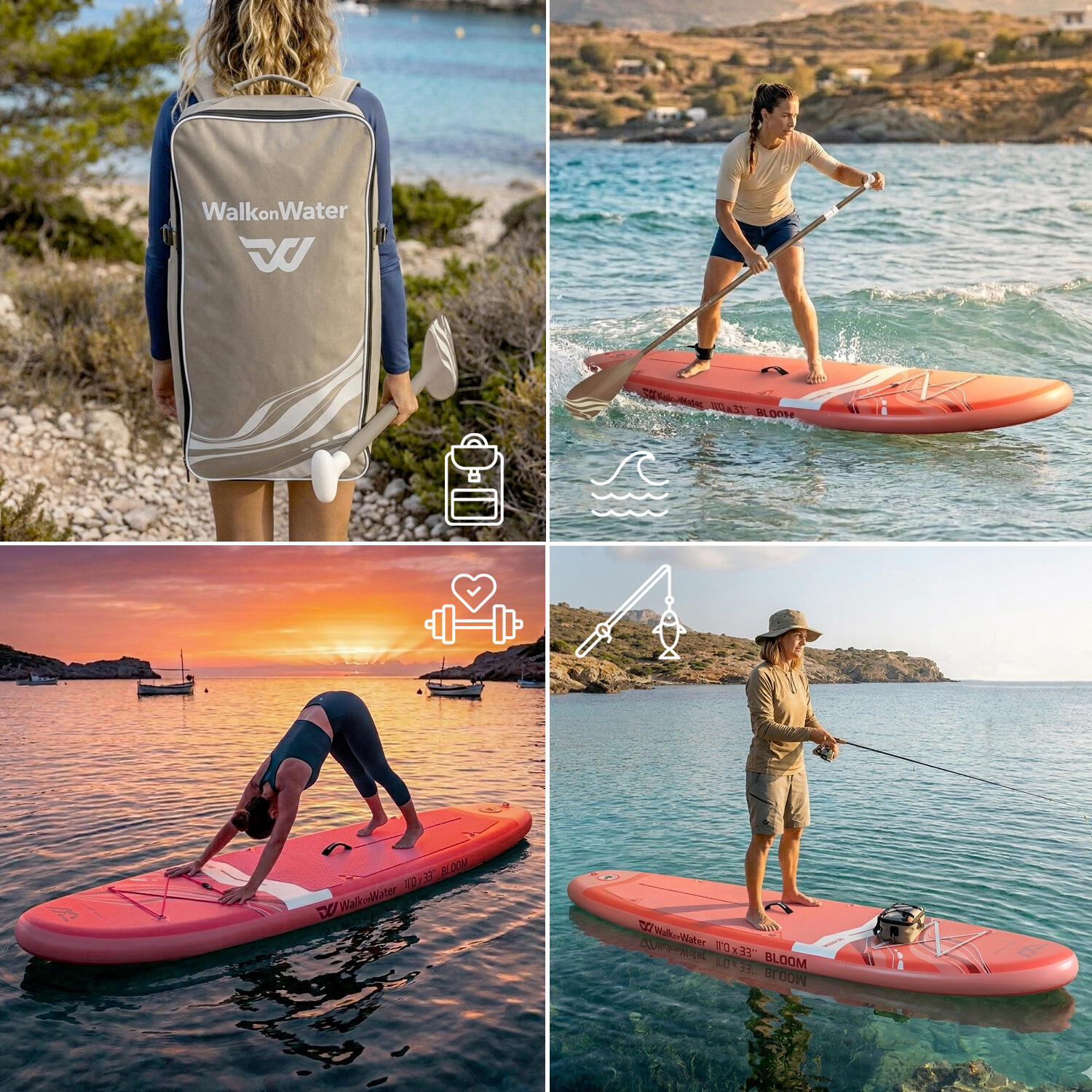 Paddle inflable WOW Bloom de 11’ – estable, versátil, kit completo 4/7