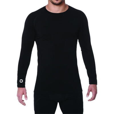 Elite sport compressie shirt lange mouw kinderen - zwart - maat 14
