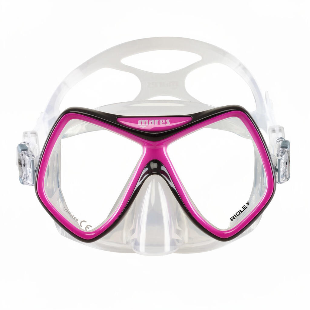 Masque Snorkeling Double Verre Ridley Silicone Mid Ergonomique Ultra-Léger 1/2