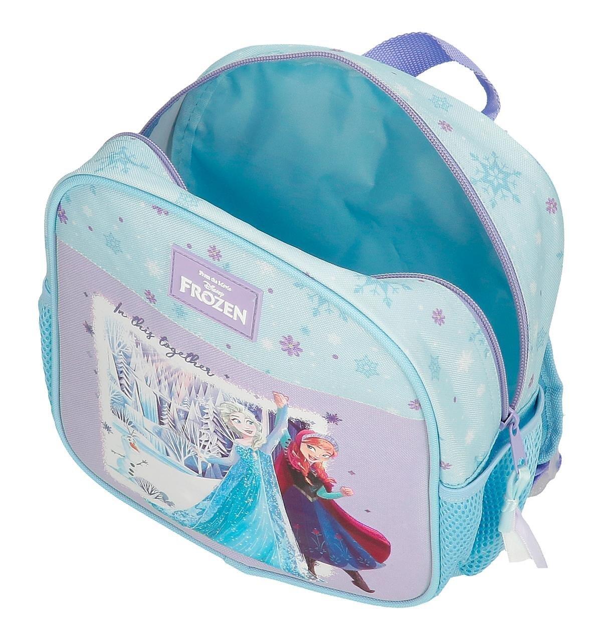 Mochila escolar adaptable a carro Frozen in this together 25 cm Lila 3/5
