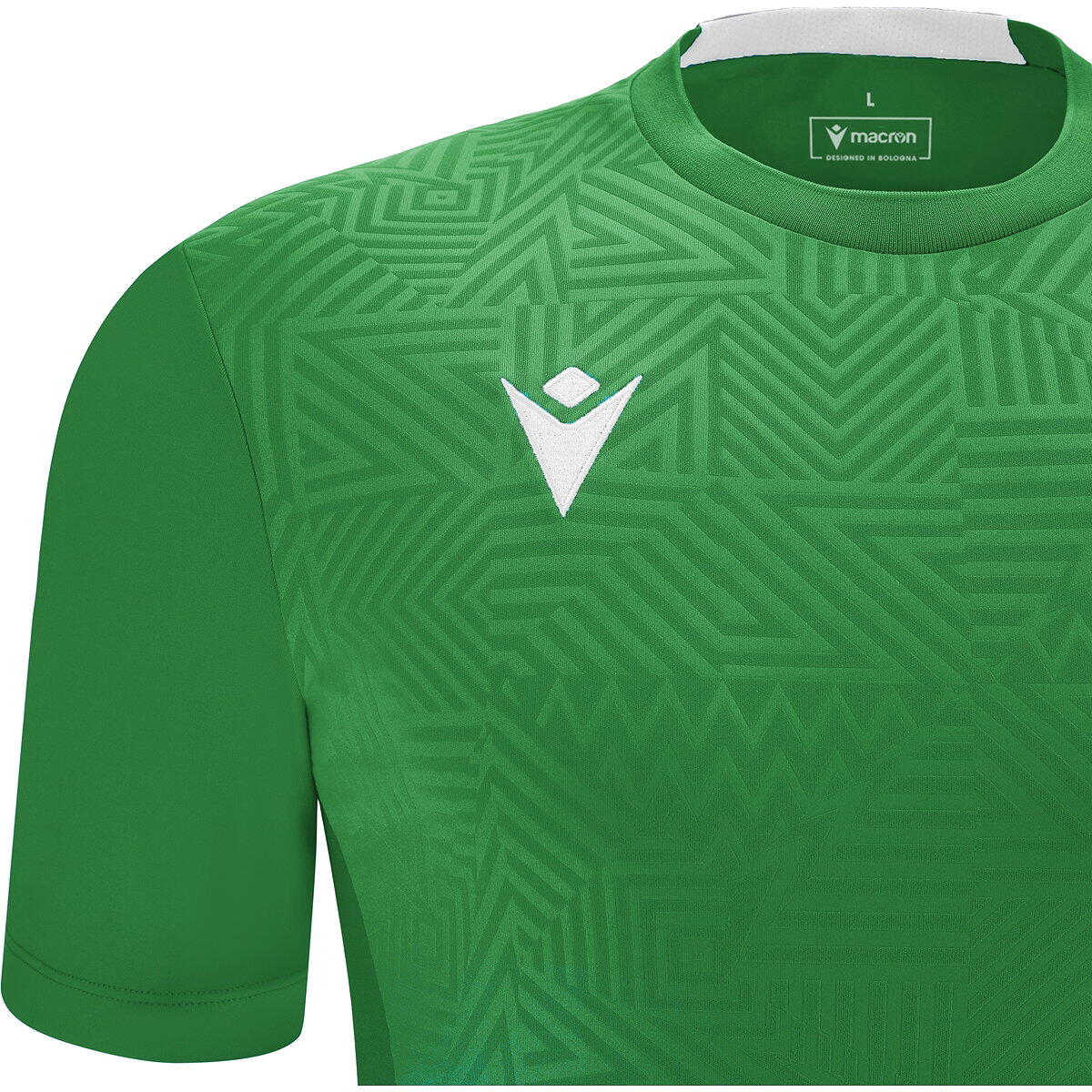 Macron Victory Shedir Shirt Korte Mouw Heren - Groen / Wit 2/5
