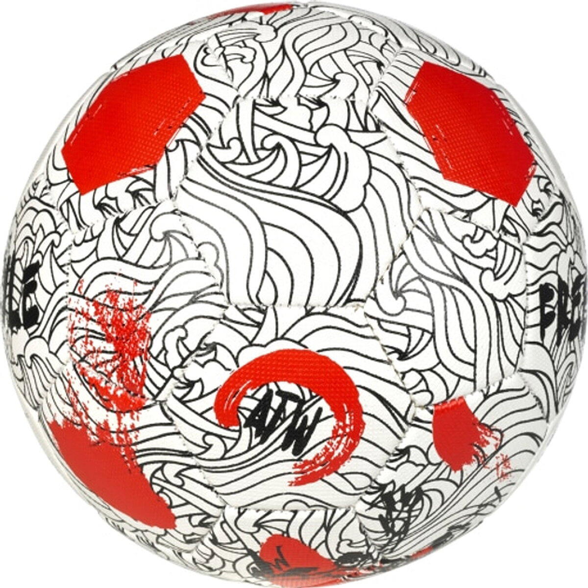 Select V24 Voetbal Freestyle - Wit, Rood - Maat 4,5 3/5