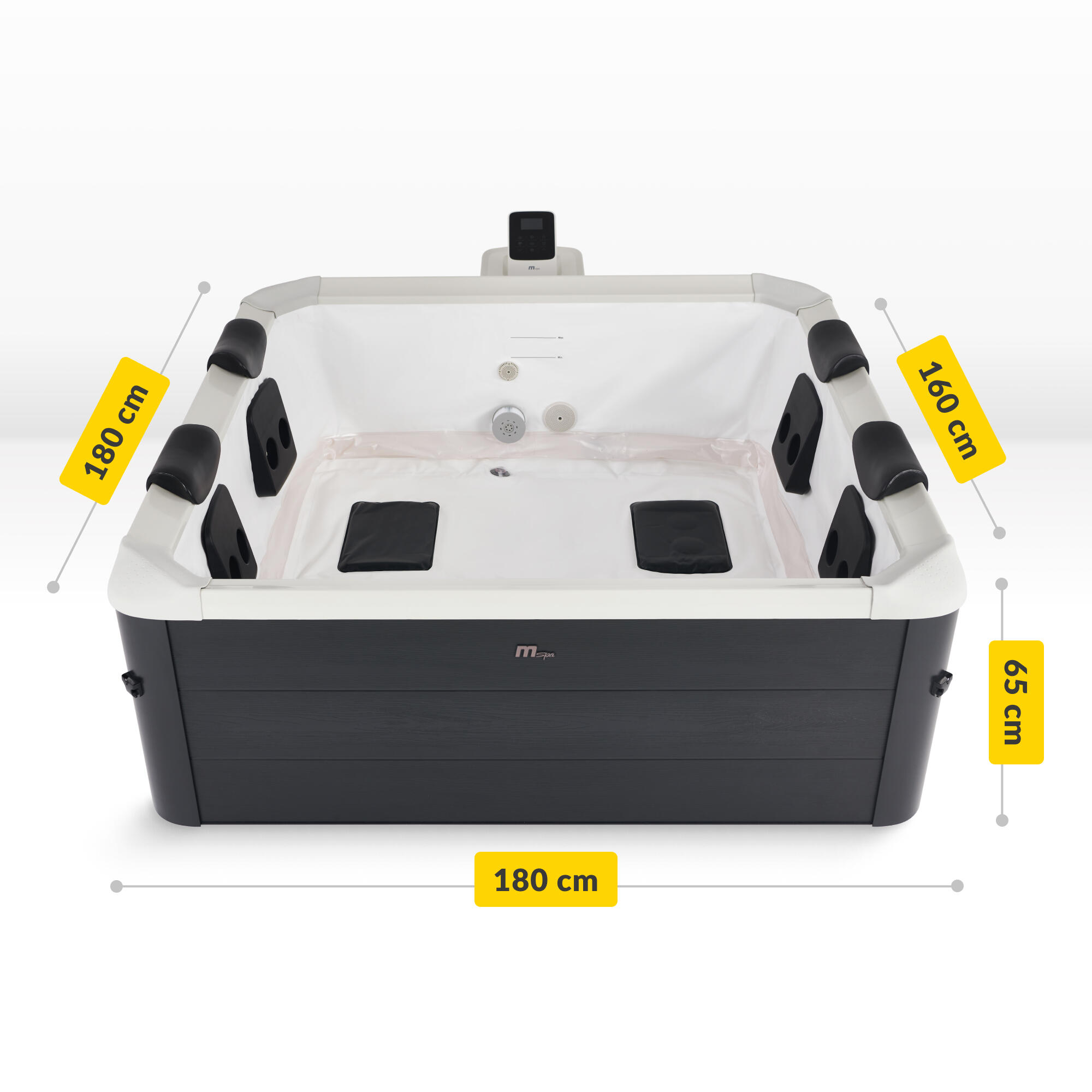 Wanna z hydromasażem ogrodowa OSLO Aero Plus 6-osobowa MSpa panelowa 3/7