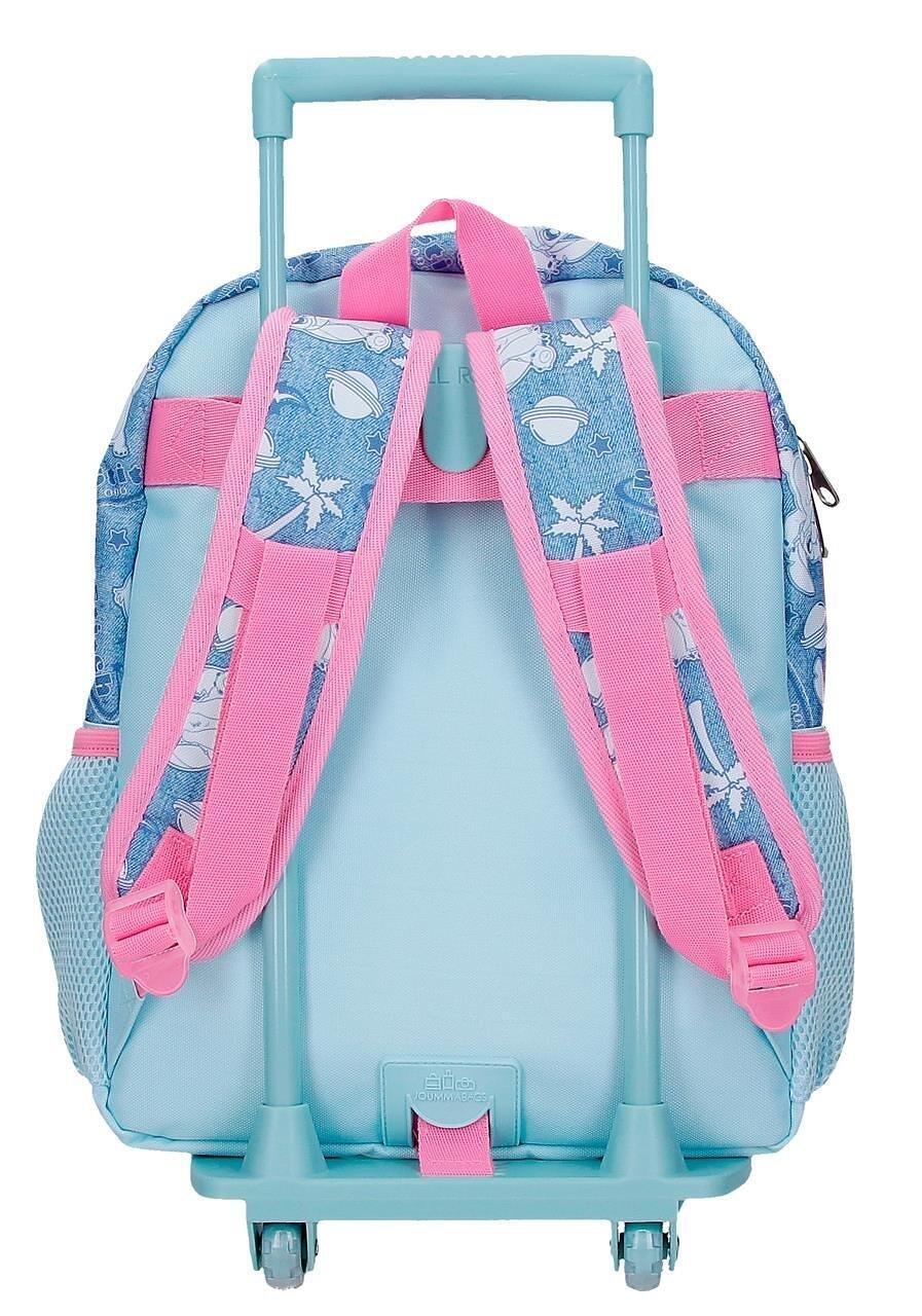 Mochila escolar con carro Stitch Hearts 33 cm Denim 2/5