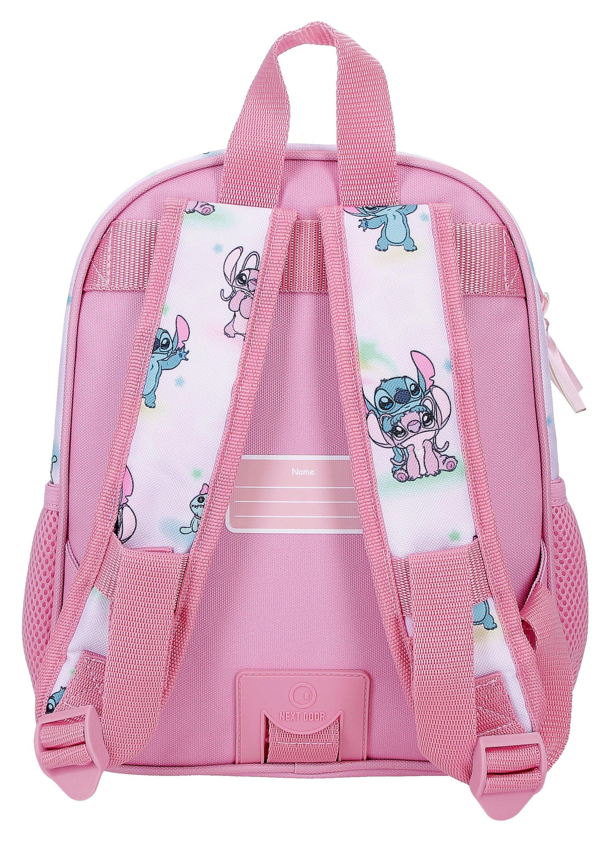 Mochila escolar adaptable a carro Stitch You & Me 28 cm Malva 2/5