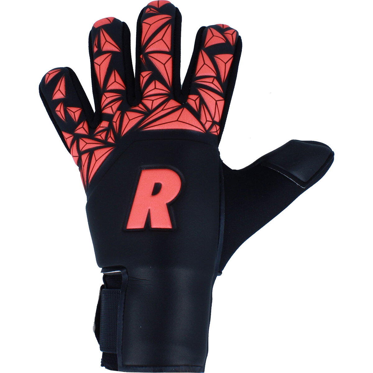 Gants de gardien Real Spyder 2 enfants - Noir / Rouge fluo 2/3