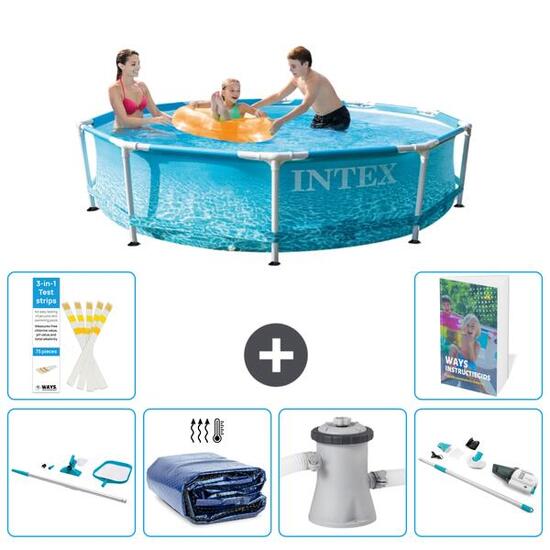 INTEX Basen ze stelażem Okrągły - 305x76 cm - 7-częściowy S149