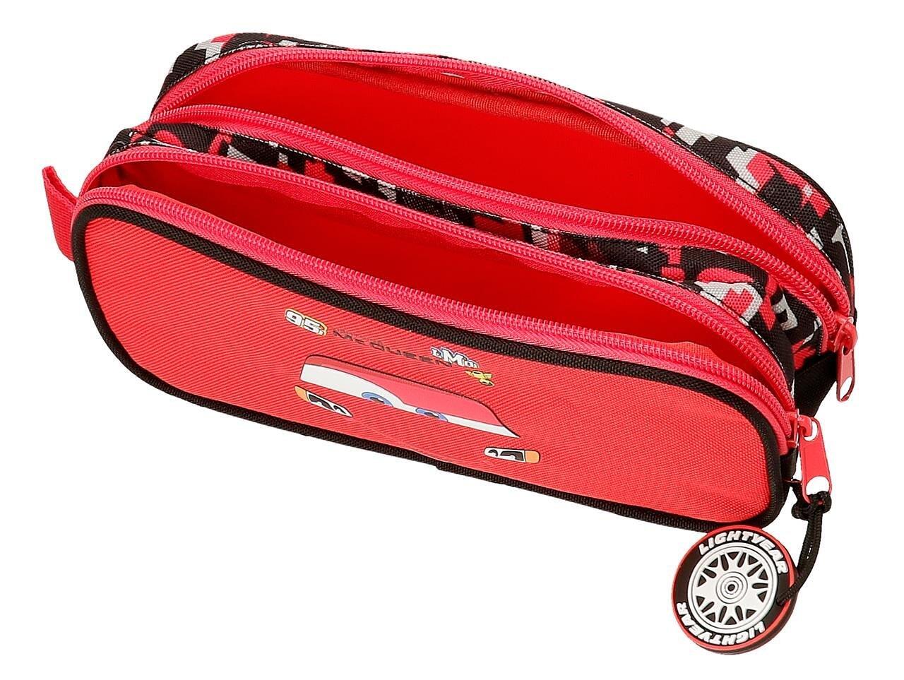 Estuche dos compartimentos Cars Mcqueen Red Rojo 3/5