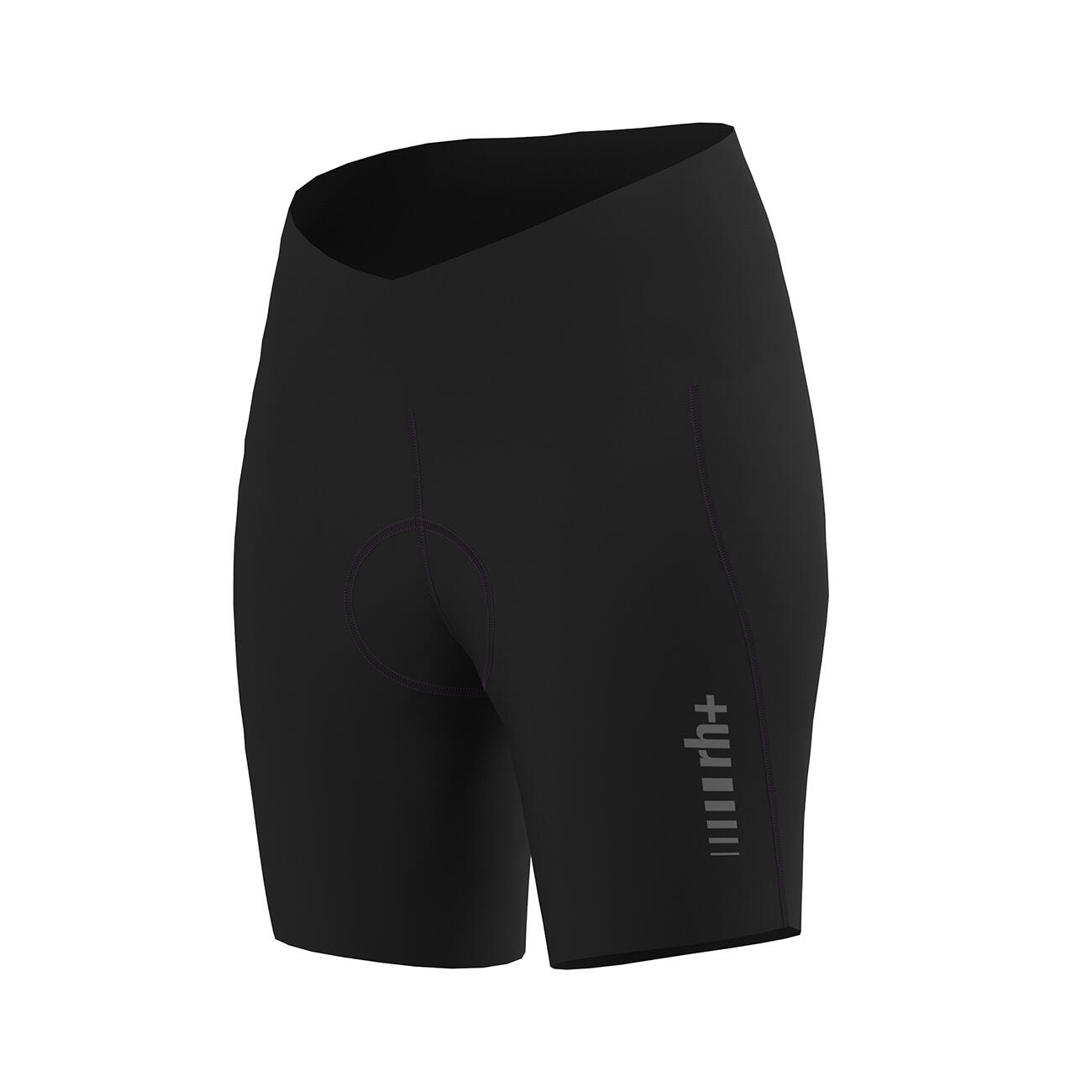 RH+ RH+ Pace HW Short 18cm Dames - Premium Fietsbroek Flow Pad - Zwart - Zwart 4/6