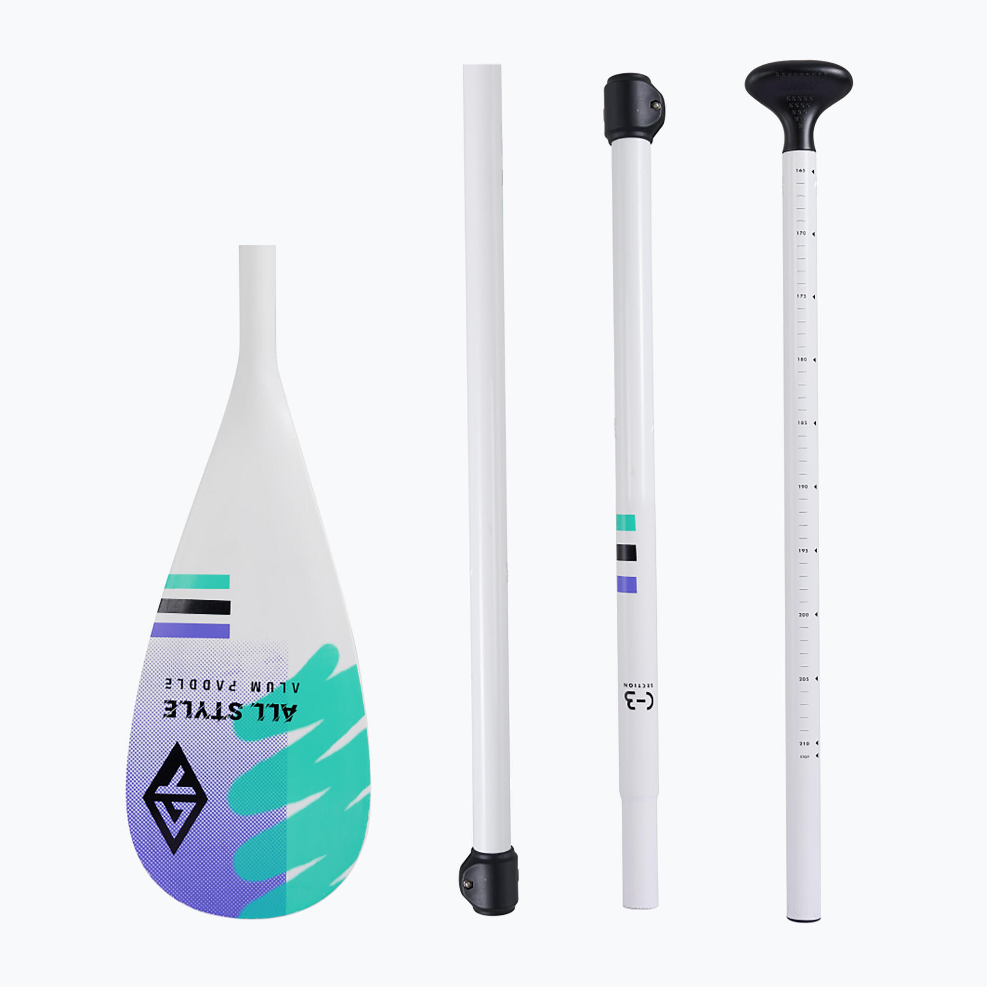 Wiosło SUP 4-częściowe Aquatone Allstyle Aluminum 2/3