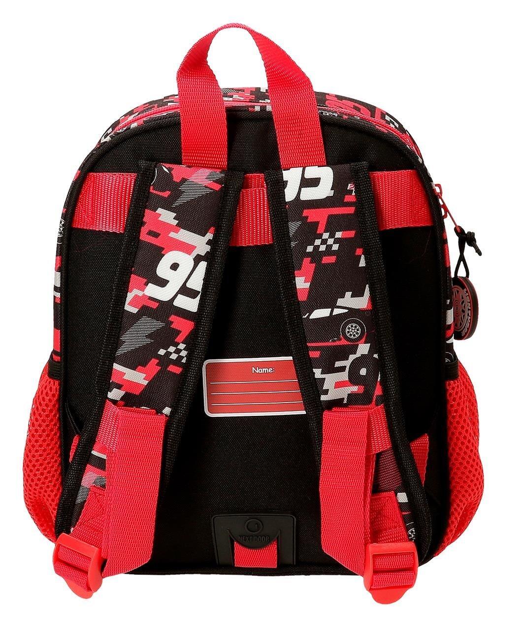 Mochila escolar adaptável a carrinho Cars Mcqueen Red 28 cm Vermelho 2/5