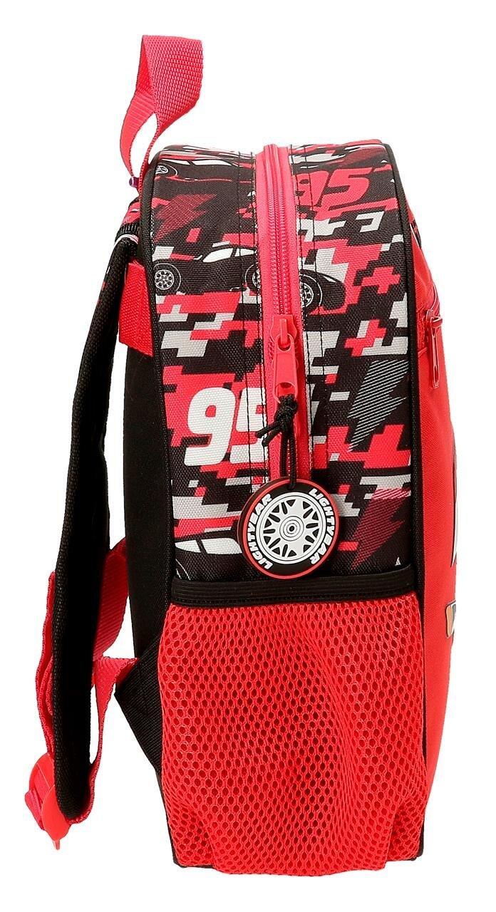 Mochila escolar adaptável a carrinho Cars Mcqueen Red 28 cm Vermelho 4/5