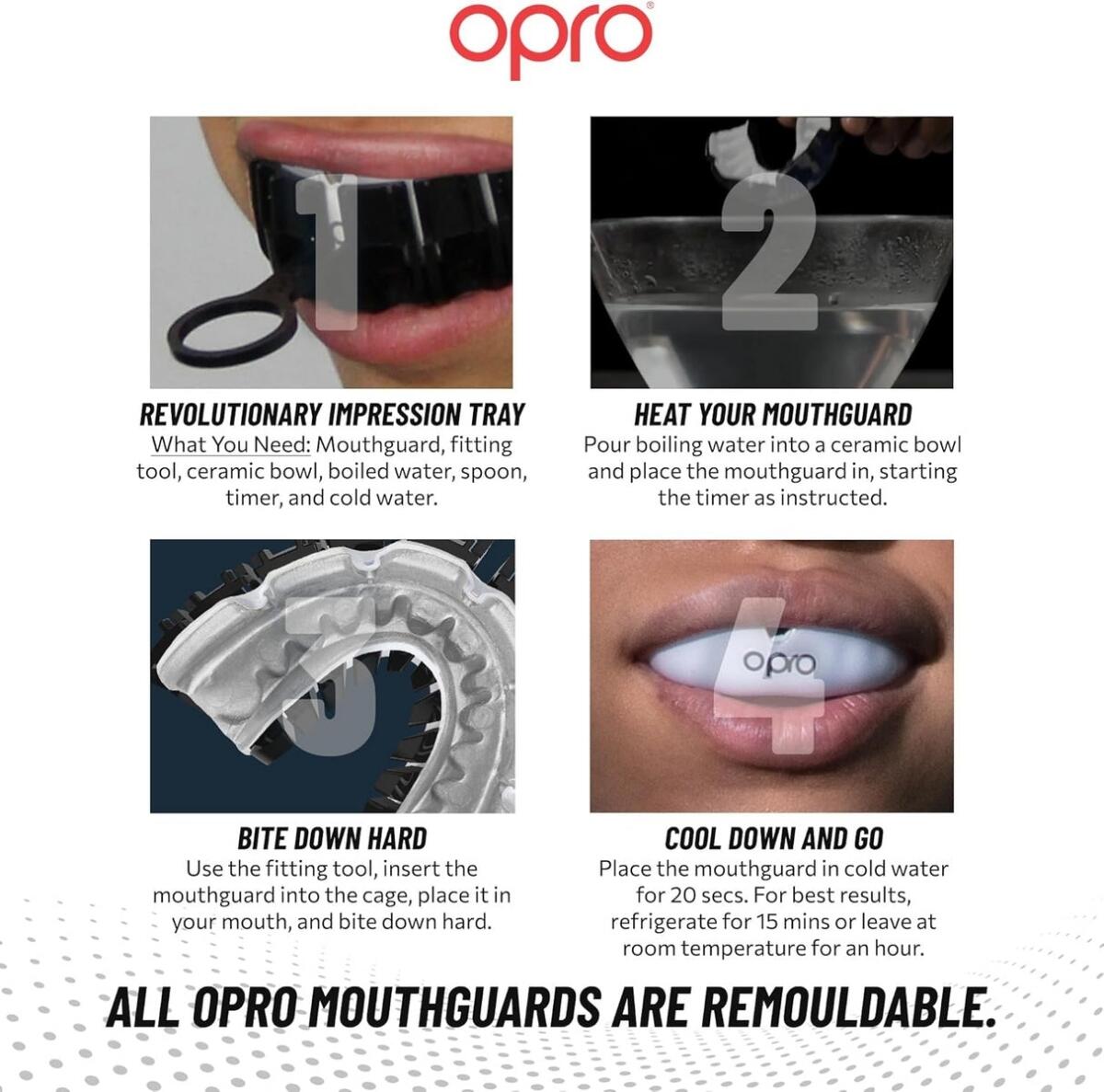 Protège-dents UFC Instant Custom Fit OPRO – Aspinall 2/8