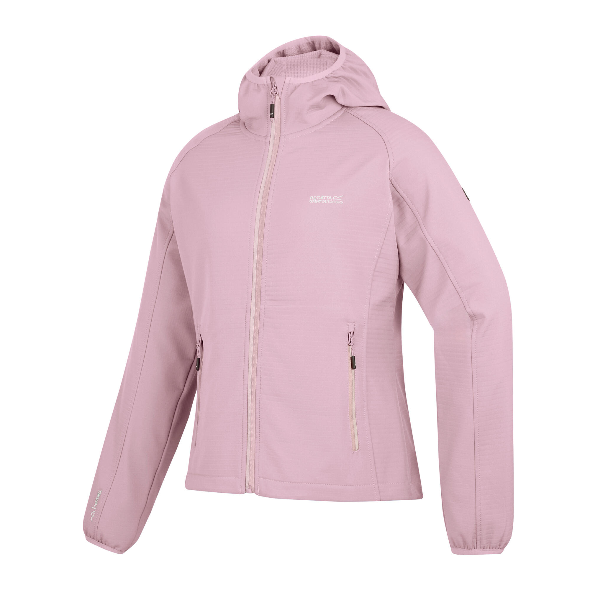 Softshelljacke für Damen Puderlila 3/5