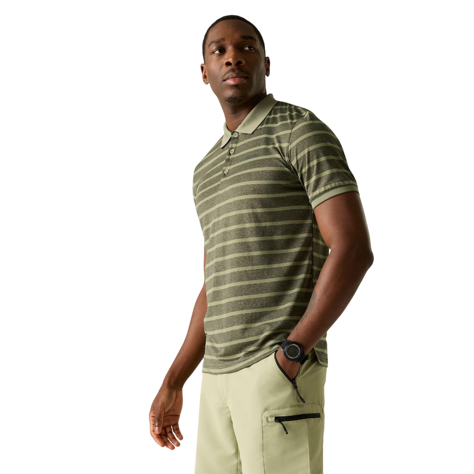 "Kildra" Poloshirt für Herren Leichter Salbei/Dunkel-Khaki 4/5