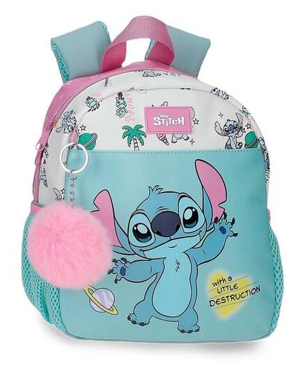 Mochila casual Stitch Little Destruction 26 cm Turquesa