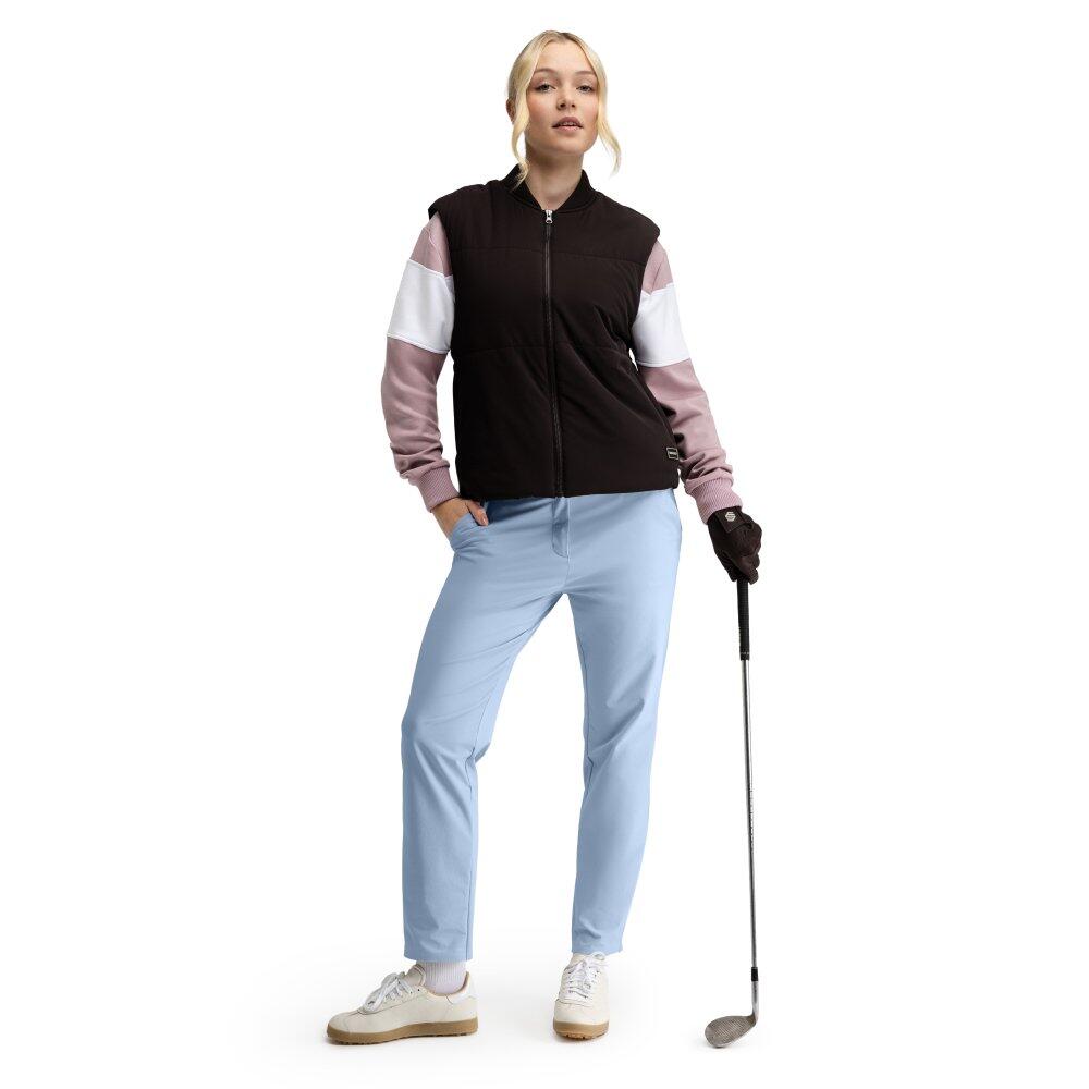 Gilet de golf matelassé femme Wedge-W Dark Brown Marron 3/6
