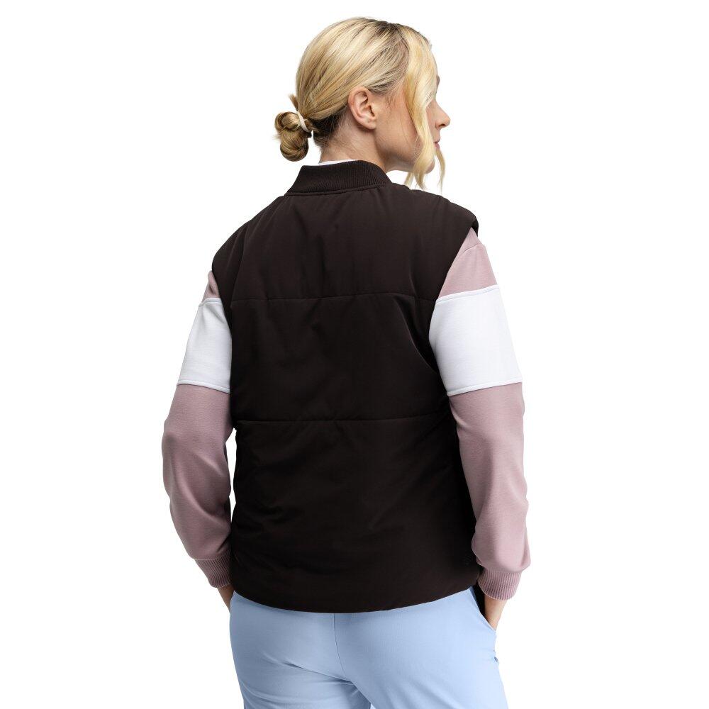 Gilet de golf matelassé femme Wedge-W Dark Brown Marron 2/6
