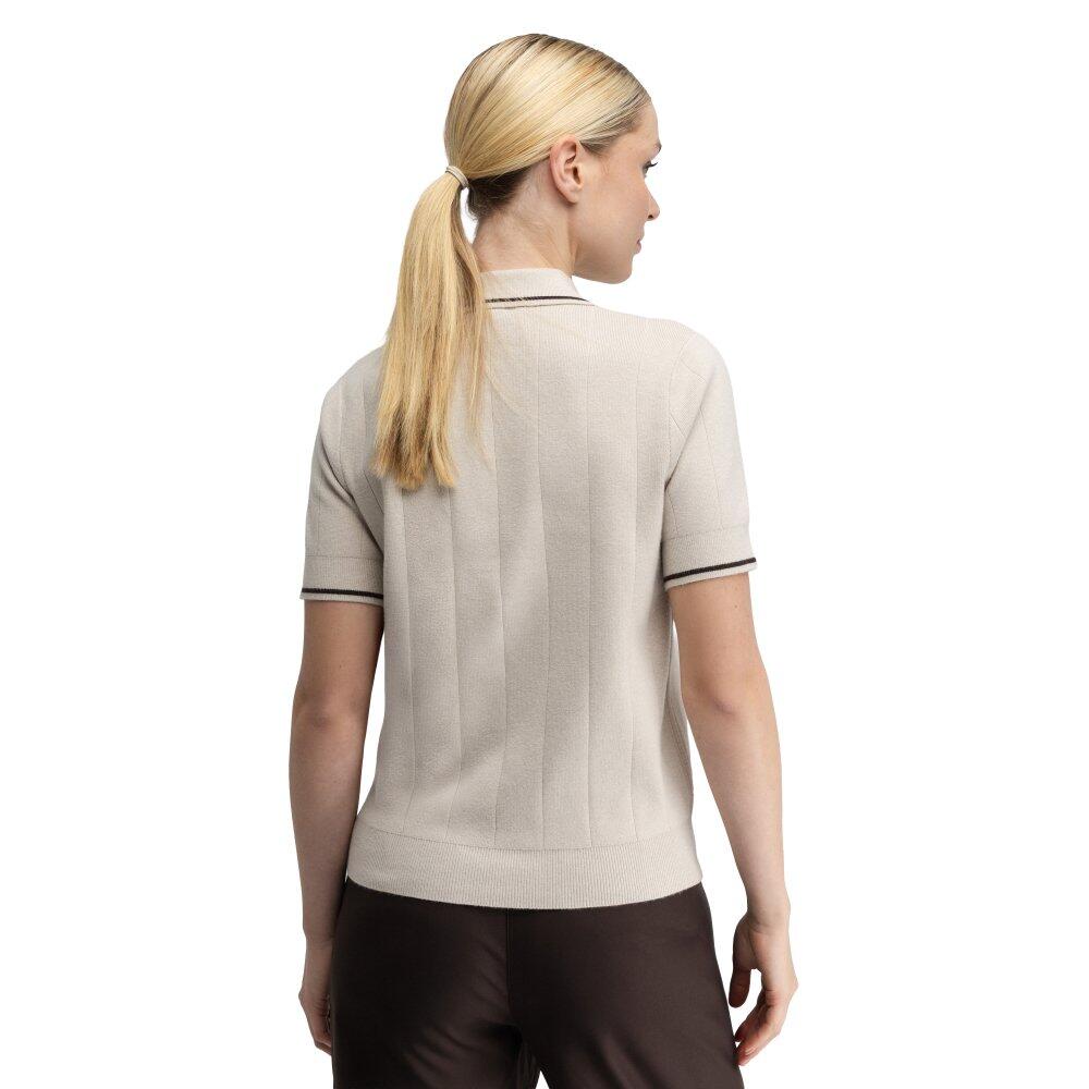 Damen Golf strick-poloshirt Hazard-W Sand Beige 2/7